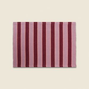 Conjunto Lugar Americano Stripes c/4 Unidades Rosa - A\CASA