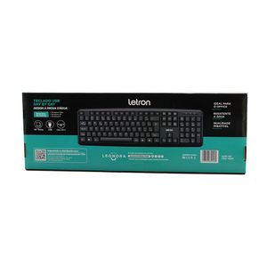 Teclado USB Padrão Day by Day Preto Letron