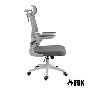 Cadeira Presidente Escritório Giratória Fox Office Cinza - Z411