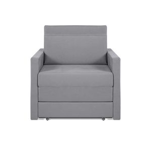 Sofá Cama Castor Solteiro Salerno Max Suede Cinza