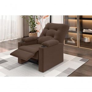 Poltrona Columbia Retrátil/reclinável Marrom - Xflex Sofás