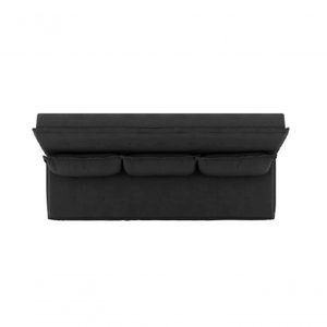 Sofá Cama Casal Luma 1,90m Preto - Xflex Sofás