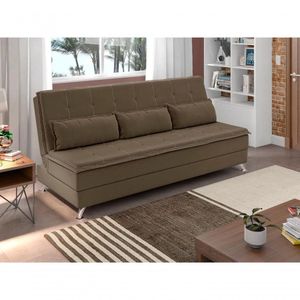 Sofá Cama Casal Luma 1,90m Capuccino - Xflex Sofás