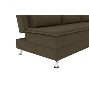 Sofá Cama Casal Luma 1,90m Marrom - Xflex Sofás