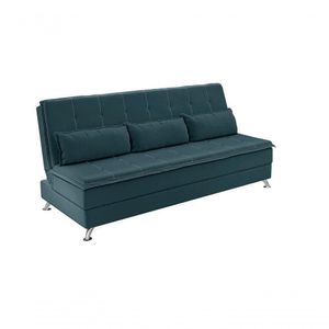 Sofá Cama Casal Luma 1,90m Petróleo - Xflex Sofás