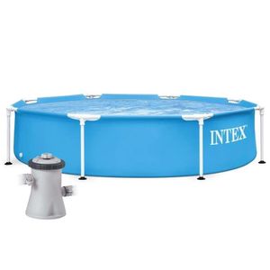 Piscina Estrutural Metal Galvanizado Litros Com Bomba Filtrante 220v Intex