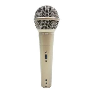 Microfone Com Fio Profissional Ls58 Champanhe, Acompanha...