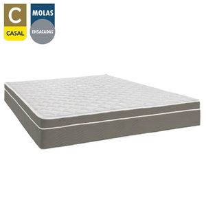 Colchão Casal Serene Molas Ensacadas 138x188x25 Cinza