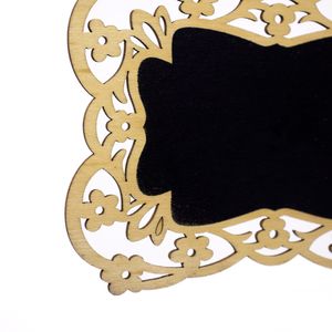 Placa Decorativa Lousa de Madeira Flor P/ Pendurar 11x15x1 Cm - D'Rossi