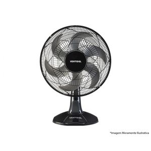 Ventilador Mesa Turbo Preto 6 Pas 40Cm 80W 220V