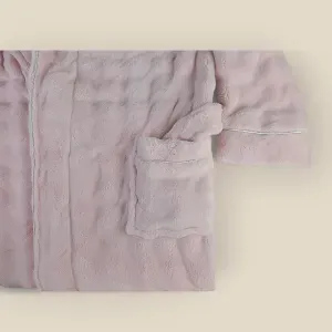 Kit Roupão e Pantufa Rosa - A\CASA