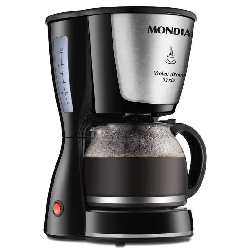 CAFETEIRA ELÉTRICA MONDIAL C-32 DOLCE AROME PRETA 220V 32 XÍCARAS