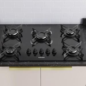 COOKTOP ITATIAIA ELECTRA 5 BOCAS VIDRO PRETO BIVOLT (3700000352)