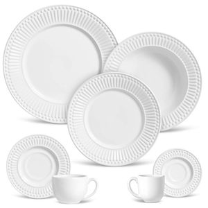Aparelho de Jantar 42 Peças Roma Branco
