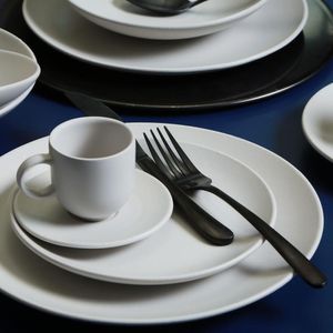 Conjunto com 6 Xícaras de Café com Pires Coup Stoneware Vit 97ml