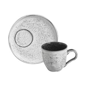 Conjunto com 6 Xícaras De Chá Orgânico 170ml com 6 Pires Descentralizado Echo