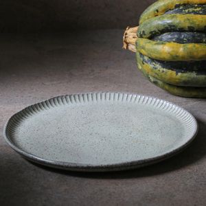 Conjunto com 6 Pratos de Sobremesa Linhas Pistache Ø21,5cm