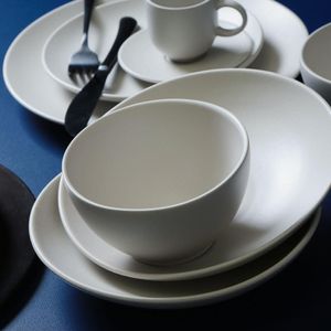 Conjunto com 6 Pratos de Sobremesa Coup Stoneware Vit Ø19,4cm