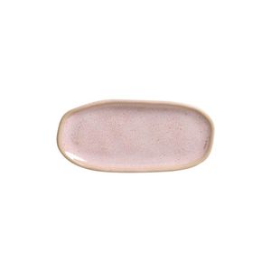 Conjunto com 4 Travessas Oval Rasa Mini Orgânico Litchi 16,5x8cm
