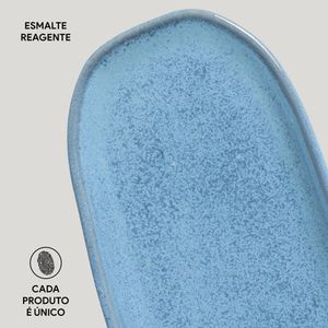 Conjunto com 4 Travessas Oval Rasa Pequena Orgânico Breeze 23x11cm