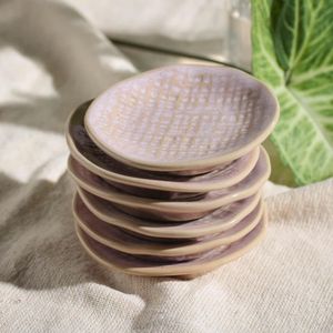 Conjunto Com 6 Ramequim Médio Juta Litchi Ø11X2,2Cm 57Ml