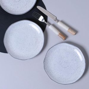 Conjunto com 6 Pratos de Sobremesa Orgânico Echo Ø19,5cm
