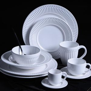 Conjunto com 6 Xícaras de Café com Pires Roma Branco 72ml