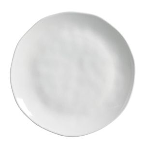 Conjunto com 6 Pratos Raso Orgânico New White Ø26,5cm