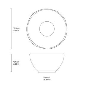 Conjunto com 6 Bowl Orgânico Glam 558ml