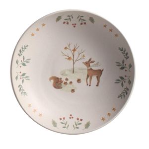 Conjunto com 6 Pratos Fundo Coup Stoneware Christmas Card Ø20,3cm 600ml