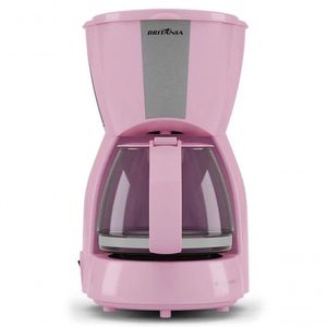 Cafeteira Eletrica Britania Faz 15 Xicaras Pink Ellegance 220V