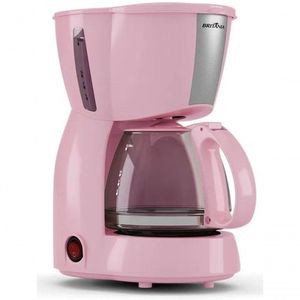 Cafeteira Eletrica Britania Faz 15 Xicaras Pink Ellegance 220V