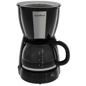 Cafeteira Britania Faz 30 Xicaras 800w Com Porta Filtro Preto 220V