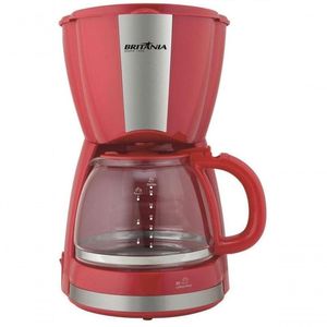 Cafeteira Britania Faz 30 Xicaras 800w Com Porta Filtro Vermelho 110V