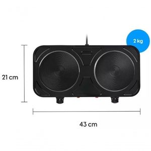 Fogao Eletrico Cooktop Elgin 2 Bocas 2000w Preto 110V