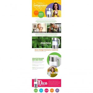 Chaleira Eletrica Cadence Acabamento Em Inox 220V