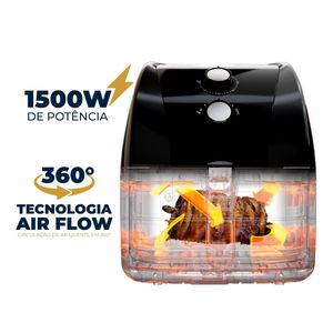 Air Fryer Britânia 5,5L Antiaderente Gold 1500W BFR51