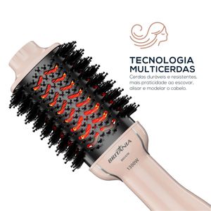 Escova Secadora Britânia Soft 4 em 1 1300W Bivolt BEC07R