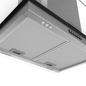 Coifa De Ilha Vidro Reto Inox 4 E 5 Bocas 60cm Fogatti 220V