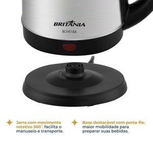 Chaleira Elétrica Britânia 1,8L Inox BCHE18A 110V