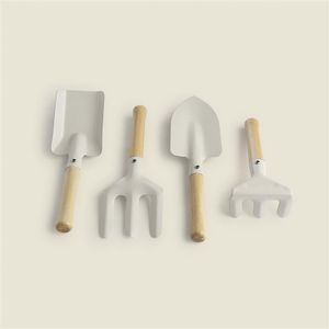 Kit Jardinagem Farmhouse c/4Peças Metal Off White- A\CASA