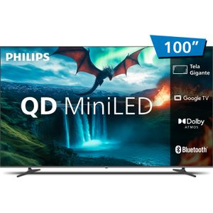 SmartTV Philips 100" Série QD-MiniLED 4K 100MLED800