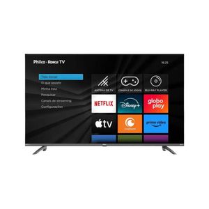 Smart TV Philco Roku TV 55" 4K Led Dolby Áudio PTV55G3ERSGB