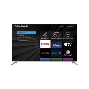 Smart TV Philco 58" 4K Roku Led Dolby Audio PTV58G7UR2CSBL