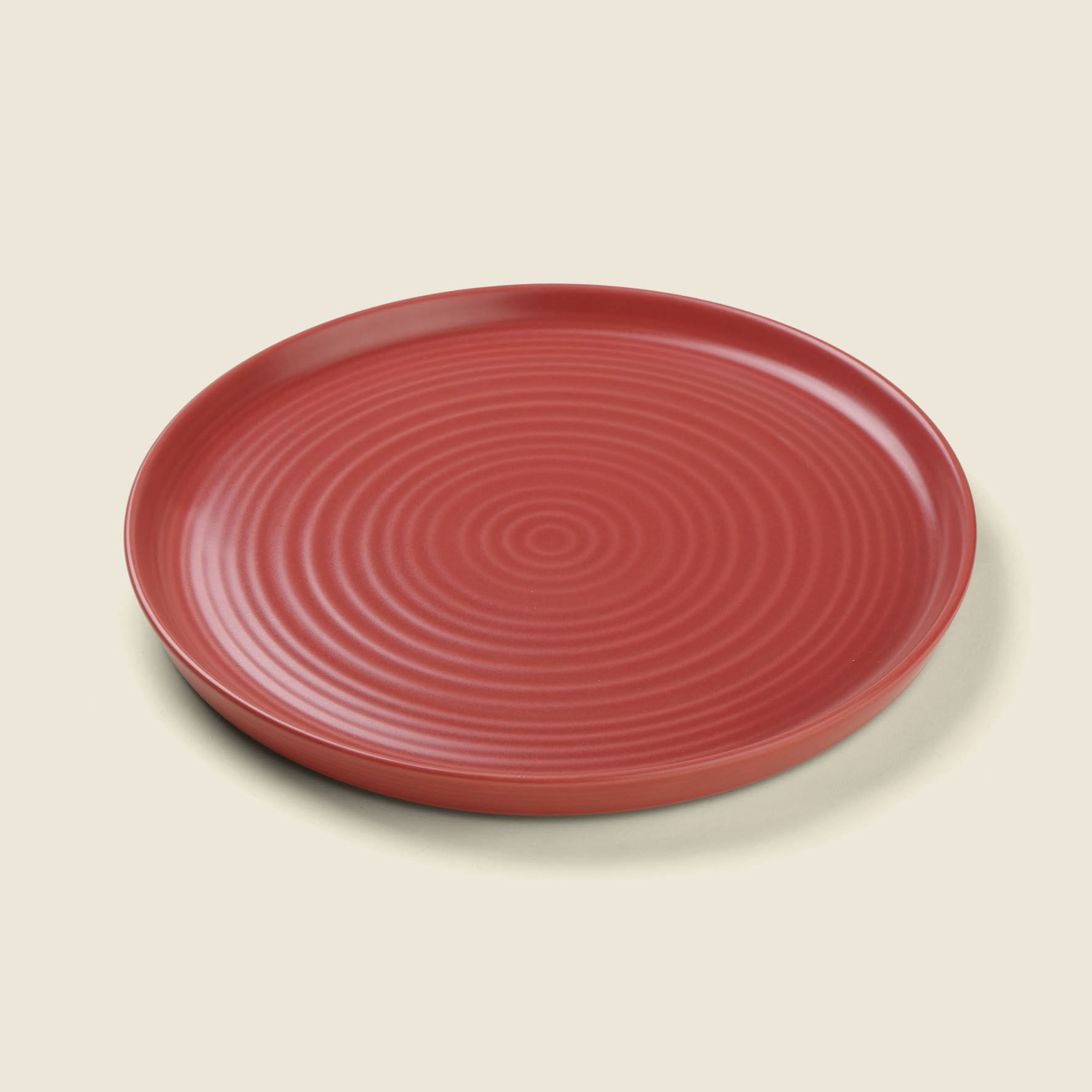 Prato Raso Daily Cerâmica Vermelho 26cm - ACASA