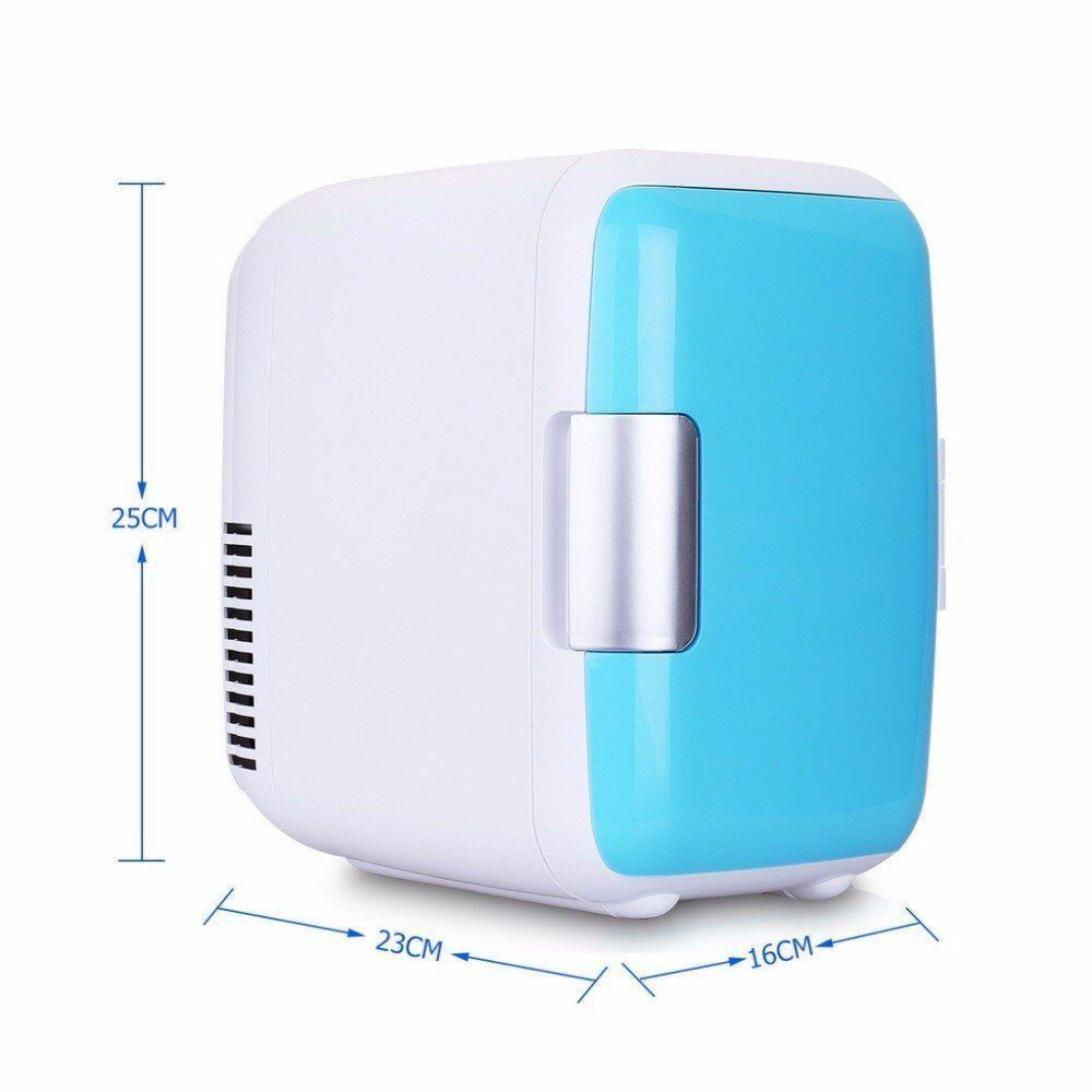 Mini Geladeira Frigobar 2 Em 1 Refrigerador Aquecedor 12v 4l Retrô Casa Carro 4 Litros Cosméticos