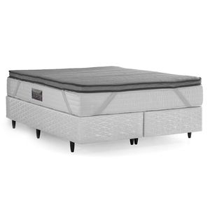 Cama Box Herval Queen Top D45 New, 72x158x198 cm, Pillow Top