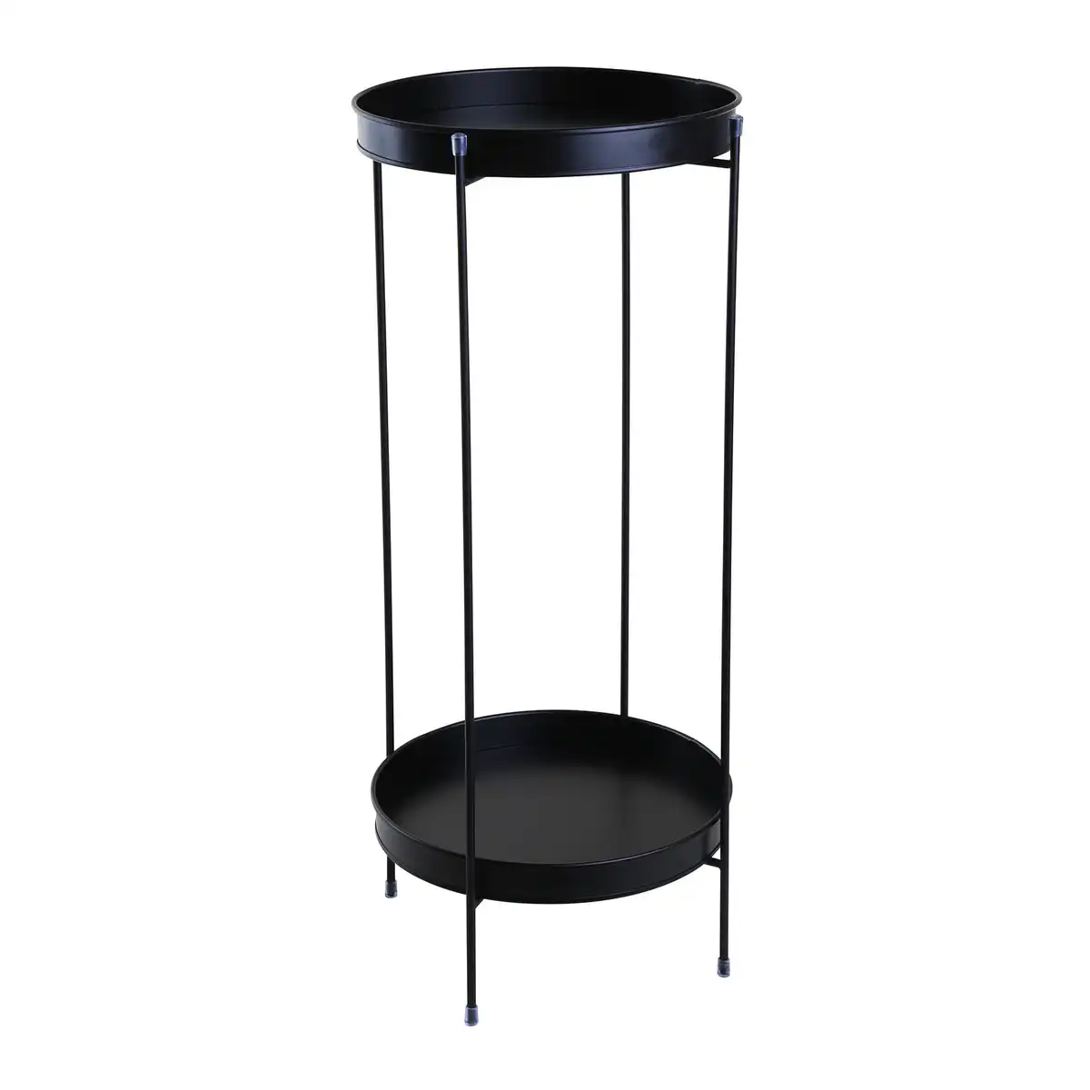 Mesa Lateral Metrô Aço Galvanizado Preto 60cm - ACASA - (Reembalado)