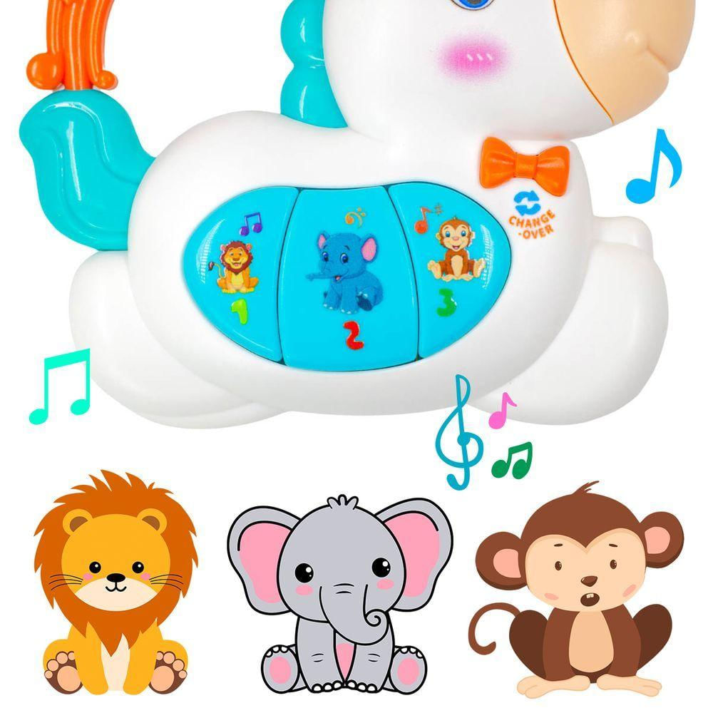 Teclado Piano Musical Bebe Brinquedo  Som Ponei Cavalinho
