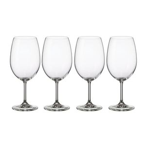 Kit Taça de Cristallin Bordeaux 590ml com 4 unidades - Bohemia